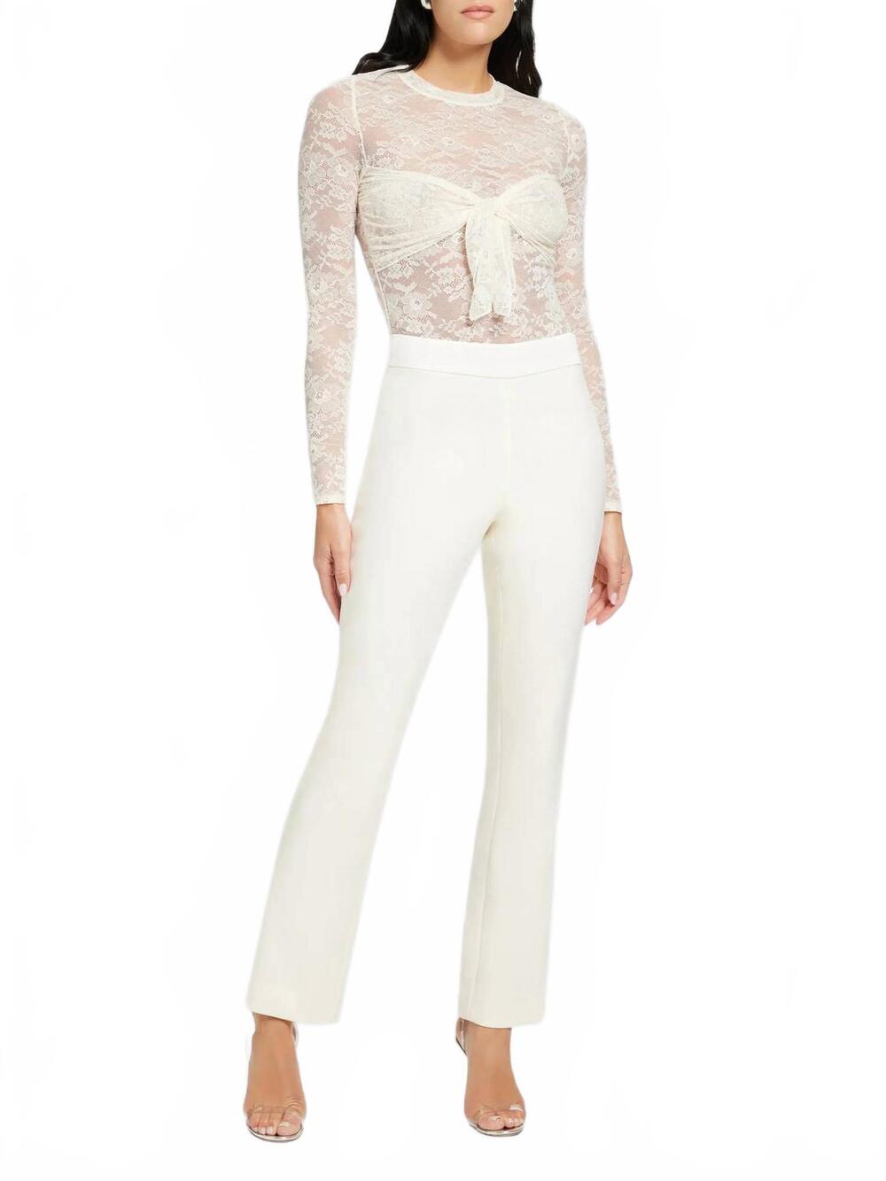 NEW TOCCIN carmela cigarette tuxedo pant in ivory
